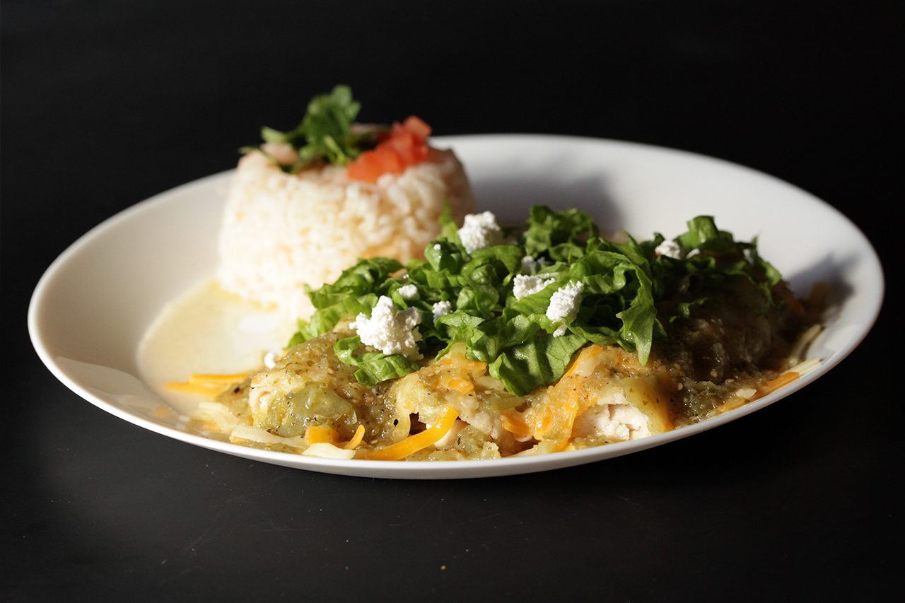 Enchiladas in Green Sauce