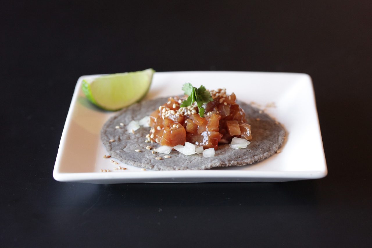 Soy-Marinated Tuna Taco